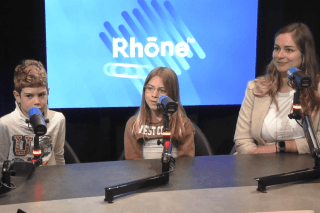 Amélie Cassaz avec Noam et Inna dans Good Morning Valais